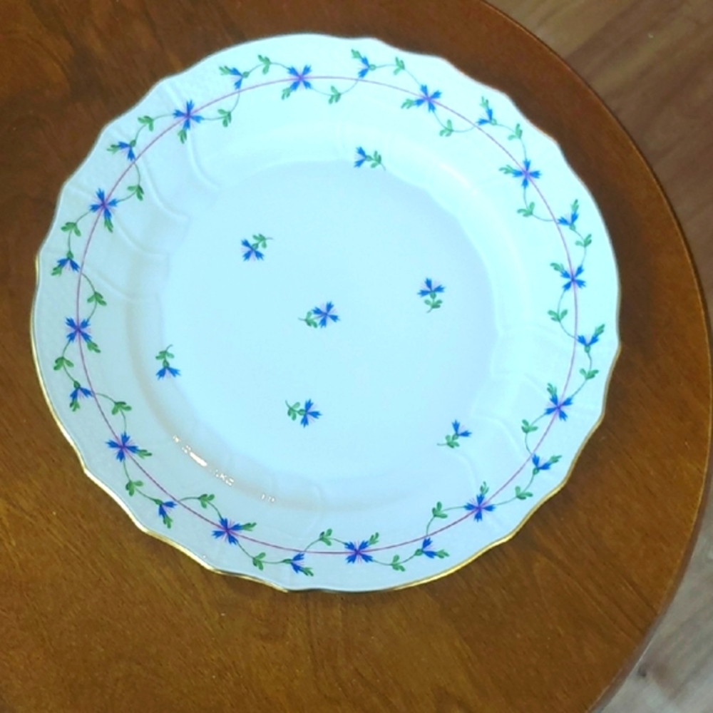 Herend Blue Garland Dinner Plate